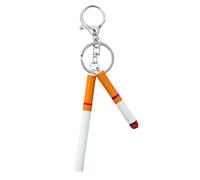 OTETTS Cigarette Keychains Retro Funny Cute Gifts Bag Charms Keyrings Creative Cool Punk Halloween for Men Women Wallet, C, Medium