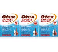 Otex Express Combi Pack, Clinically Proven Ear Wax Removal Kit with Drops and Bulb Syringe for Excessive, Hardened Ear Wax, 10ml (Pack of 3)