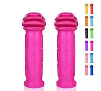 OTFAITP Bicycle Grip - 1 Pair Fit for 2-3-4 Wheels Kids Kick Scooter, Children Bike Grip - Swing Scooter (Rose Red)
