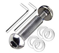 OTFAITP M8 8mm x 28mm-86mm 8.8 Grade Carbon Steel Axle Allen Screw Bolt Set for Front Rear 2 3 4 Wheel Stunt Scooter Dash Teen/Adult Kick Scooter-800+lb Capacity (29mm)