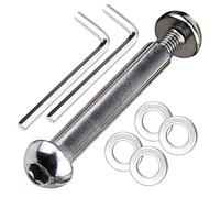 OTFAITP M8 8mm x 28mm-86mm 8.8 Grade Carbon Steel Axle Allen Screw Bolt Set for Front Rear 2 3 4 Wheel Stunt Scooter Dash Teen/Adult Kick Scooter-800+lb Capacity