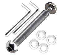 OTFAITP M8 8mm x 28mm-86mm 8.8 Grade Carbon Steel Axle Allen Screw Bolt Set for Front Rear 2 3 4 Wheel Stunt Scooter Dash Teen/Adult Kick Scooter-800+lb Capacity