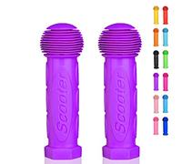 OTFAITP Scooter Grip Handlebar 1 Pair Bicycle Grip Fit for 2-3-4 Wheels Kids Kick Scooter, Children's Bike, Purple