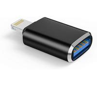 OTG Lightning Male to USB 3.0 Female OTG Adapter Compatible with iPhone 14 13 12 11 Xr X XS 8 7 Plus Max iPad Air Pro Mini, Support Camera Card Reader Mouse Keyboard Converter