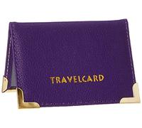oth Purple Soft Leather Travel Bus Pass Credit ID Card Wallet Cover Case Holder, Violett
