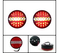 Other 2 X 12V LED TAIL LIGHT CHEESEBURGER BURGER REAR LAMP STOP INDICATOR BRAKE 4 FUNCTION