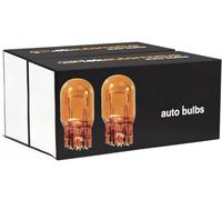Other ® 2 x T20 W21/5W 7443 push Fit Bright Amber/Orange/Yellow Left Right Turn Signal Indicator Car Bulbs 12V Branded Replacement (WALI)