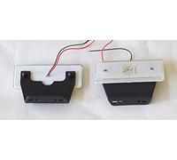 Other 2pcs 12V White Front Side Marker Light with Bracket For Truck HGV Trailer Lorry Bus Cab Van