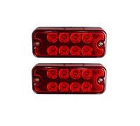 Other 2pcs 8 Led Rear Tail Side Marker Lights Red Lamp 12V for Truck Lorry Trailer Van