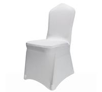Other 50 White Lycra Spandex Stretch Chair Covers Wedding Anniversary Party Cover Event Dining Banquet Decoration Slipcovers