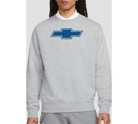 Other Chevrolet Simple Vintage Bowtie Sweatshirt, Athletic Heather in Grey | Size: Medium Other Grey M
