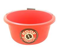 Hoof Proof Shallow Feeder/Multi Purpose Bucket - Red - 15 Lt