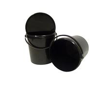 Other Hydroponics Black Bucket With Lid 5L 10L 20L 25L 33L Gardening DIY Storage UK (5L)