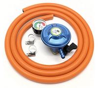 Other Igt Butane 21Mm Gas Regulator + Pressure Gauge &1 Mt Hose & 2 Clips 5 Y Warranty