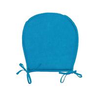 Other New Plain Simply Plain D-Shaped Tie-On Seat Pad Garden Patio Kitchen Dining (D-shape38cmx38cm, Teal)