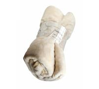 Other New Soft Warm Mink Faux Fur Fleece Sofa throw over bed spread blanket 3 size (CREAM, KING SIZE 200 x 240)