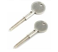 Other ® Security Rack Bolt Keys Spare Star Key for Doors and Windows Locks Fire Door Pipe Well Door, Security Bolt Key Nickel Plated Pack of 2