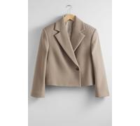& Other Stories Lydia Short Blazer Beige size L | Cropped Jackets Outlet | Women | Brown L