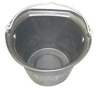 Stubbs Flat Sided Hanging Stable Bucket - Black - 18 Litre