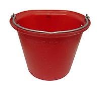 Stubbs Flat Sided Hanging Stable Bucket - Red - 18 Litre