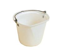 Stubbs Flat Sided Hanging Stable Bucket - White - 14 Litre