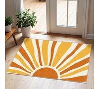 Othilic Front Door Mat Indoor Outside Entrance - 2x3 Orange Boho Sun Rug