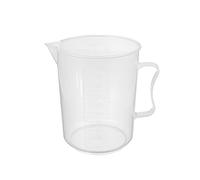 Othmro 1000ml Plastic Measuring Cup, Graduated Beaker 1pc Plastic Large Measuring Jug with Handle for Baking Cooking Kitchen Lab Measure Tool Transparent