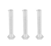 Othmro 100ml Measuring Cylinder, 3pcs Plastic Cylinders, Liquid Trial Tube Flask Liquid Measuring Tools