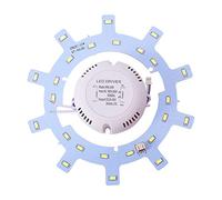 Othmro 12W Led Chip, Diameter 155mm SMD LED Chip Light Bulb Aluminum Board 220V, White 6500K, 1pc