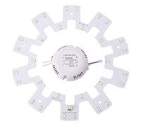 Othmro 15W Led Chip, Diameter 200mm SMD LED Chip Light Bulb Aluminum Board 220V, White 6500K, 1pc