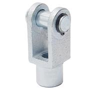 Othmro 16mm/0.62 inch Female Thread Y Joint Air Cylinder Rod Clevis End 78mm/3.07 inch Length 1PCS