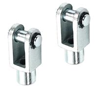 Othmro 16mm/0.62 inch Female Thread Y Joint Air Cylinder Rod Clevis End 78mm/3.07 inch Length 2PCS