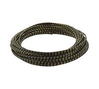 Othmro 1Pc Cable Management Sleeve, Braided Cable Tidy Black and Gold, 5m Cable Organizers Cable Protector Wire Tidy for TV/PC USB Cable, 3mm Width