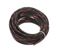 Othmro 1Pc Cable Management Sleeve, Braided Cable Tidy Black and Pink, 10m Cable Organizers Cable Protector Wire Tidy for TV/PC USB Cable, 12mm Width