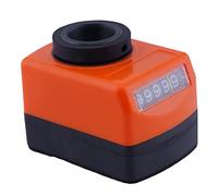 Othmro 1Pcs 0914-2.0 I-O-B Bore Diameter Digital Position Indicator Counter Machine Accessory Lathe Machine Parts Reinforced Nylon Mechanical Counter Tally Counter Black Orange