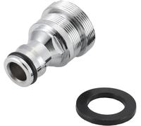Othmro 1pcs Tap Hose Connector, Threaded Faucet Adapter M28 Male, Nickel-plated Brass Garden Hose Connector for Hosepipe Fittings