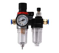 Othmro 2/5inch NPT AFC-2000 Air Filter Pressure Regulator Kit Air Compressor Replacement Air Tool Compressor Filters with Gauge 10mm Pipe Connector for Air Compressor Inlet