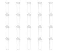 Othmro 200 Pcs 7ml Plastic Centrifuge Tubes with Snap Cap, Polypropylene Microcentrifuge Tube, Round Bottom, Clear, Storage Container for Beads Yeast Specimen Sample Laboratory