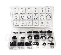 Othmro 225pcs O-Rings Gasket Kits, 18 Sizes O Rings Assorted, Nitrile Rubber Gasket Seals Rings, Tap Washer Sealing O-Ring Kit for Plumbing, Taps Repair, Auto Quick Repair