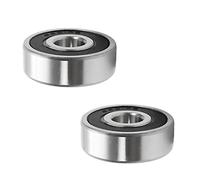 Othmro 2pcs 6301RS Ball Bearings, 12mmx37mmx12mm Deep Groove Bearing 6301 RS Double Shielded High Carbon Steel GCr15 Bearing P0 Z2
