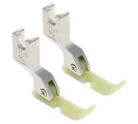 Othmro 2Pcs #T36LN Presser Foot Narrow Zipper Foot Plastic and Steel Sewing Presser Foot Sewing Machine Presser Feet with Plastic Bottom for High Shank System Industrial Sewing Machines Yellow Silver