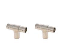 Othmro 3 Ways BNC Female Coaxial Connectors with Brass Inner Core for CCTV Home Security 2pcs