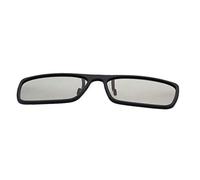 Othmro 3D Polarized Clip-on Glasses Black Plastic Frame Resin Lens Grey Color Lens for Cinema 1PCS