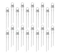 Othmro 3mm White LED Diode Light Clear Round Transparent 3-3.4V 20mA Super Bright Bulb Lamp Electronics Components Light Emitting Diodes 2pin 40pcs