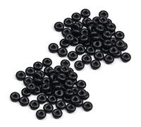 Othmro 500pcs O-Rings Gasket kit, Nitrile Rubber Washers O Ring, 6mm OD 2mm ID 2mm Width, Black Sealing Washers for Plumbing