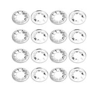 Othmro 50Pcs Starlock Washer 20mm Inner Dia 40mm Outer Dia, Push On Lock Washer Locking Washers Clips Fastener Stainless Steel Tooth Lock Washers for Machinery Equipment Industrial Production