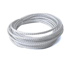 Othmro 5m/16.4ft PET Expandable Braid Cable Sleeving Flexible Wire Mesh Sleeve Silver White
