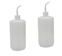 Othmro Angle Bent Plastic Liquid Storage Squeeze Bottle Small Caliber Elbow With scale Watering Tools 1000ml White translucent 2PCS
