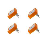 Othmro Bathroom Shaver Light, Plug-in Night Light LED Bed Lights with Auto Dusk-to-Dawn Sensor Light for Shaver Socket Bedroom Kitchen Hallway Yellow 4Pcs
