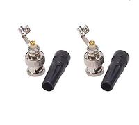 Othmro BNC Bayonet RF coaxial Connector Internal Needle Straight Form Welding 22.5mm Length 9.5mm Inner Diameter 1mm Outer Diameter 2PCS